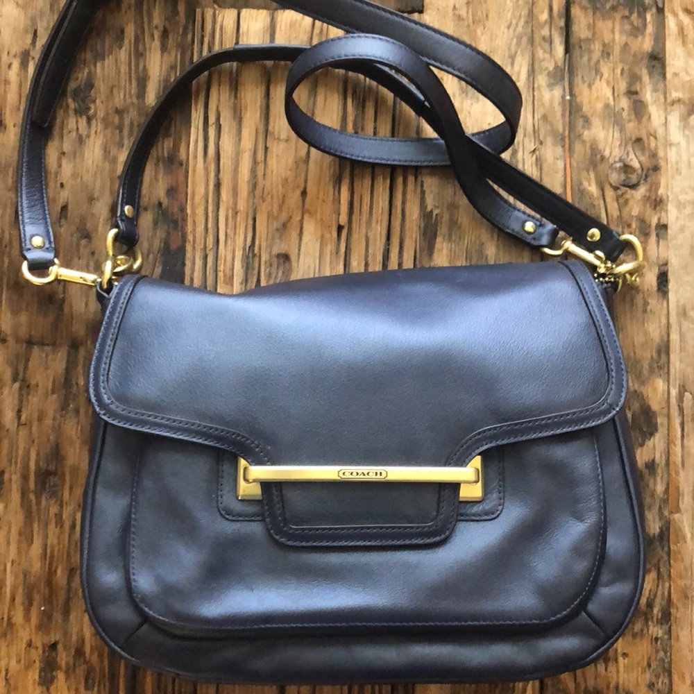 Coach handbag, Eggplant